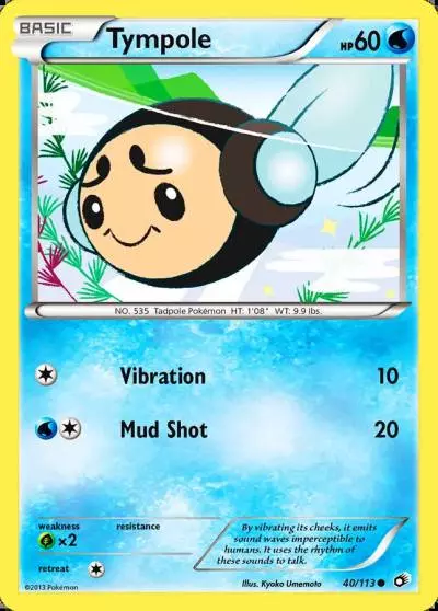 Tympole 40/113 Legendary Treasures Pokemon card