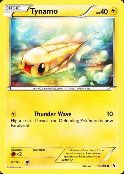 Tynamo 38/101 Noble Victories Pokemon card