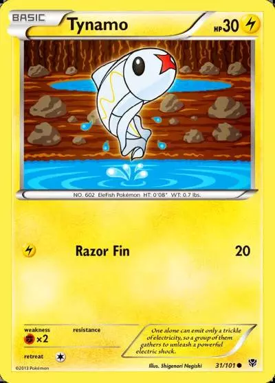 Tynamo 31/101 Plasma Blast Pokemon card