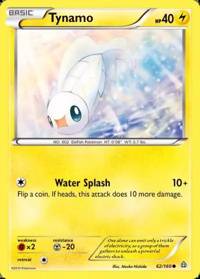 Tynamo 62/160 Primal Clash Pokemon card