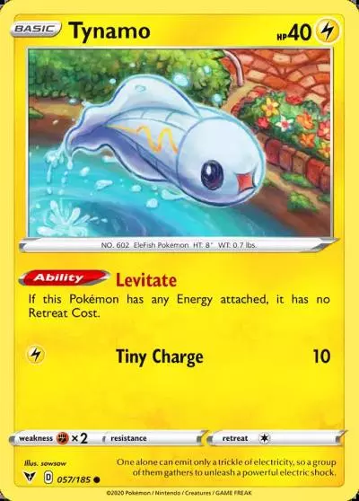 Tynamo 57/185 Vivid Voltage Pokemon card