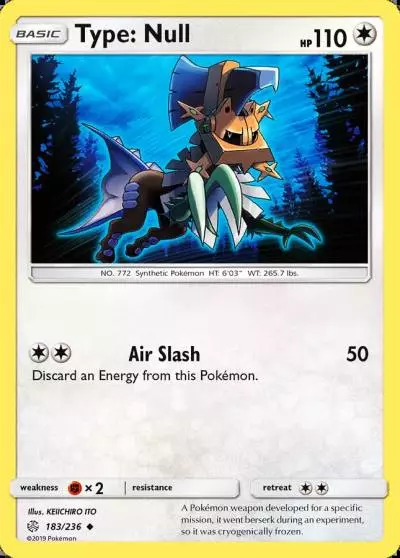 Type: Null 183/236 Cosmic Eclipse Pokemon card
