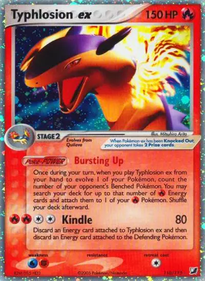 Typhlosion ex 110/115 Unseen Forces Pokemon card