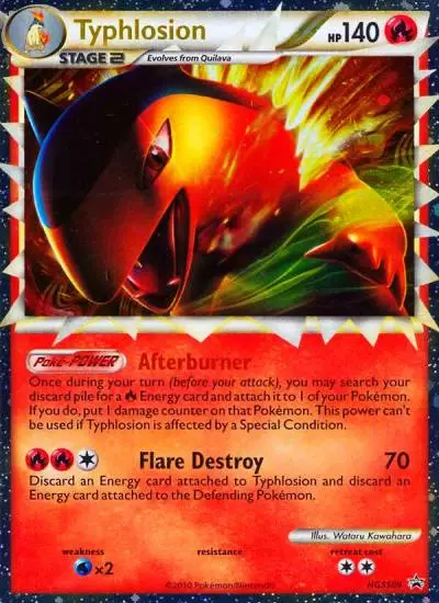 Typhlosion HGSS09/25 HGSS Black Star Promos Pokemon card