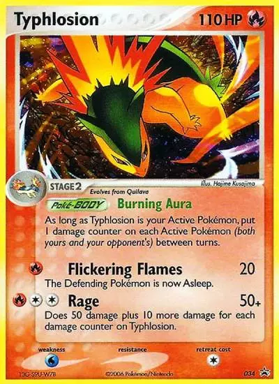 Typhlosion 34/40 Nintendo Black Star Promos Pokemon card