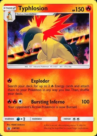 Typhlosion SM185/248 SM Black Star Promos Pokemon card