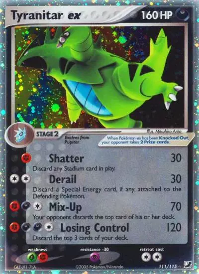 Tyranitar ex 111/115 Unseen Forces Pokemon card