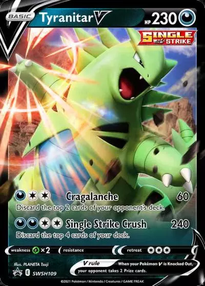 Tyranitar V SWSH109/307 SWSH Black Star Promos Pokemon card