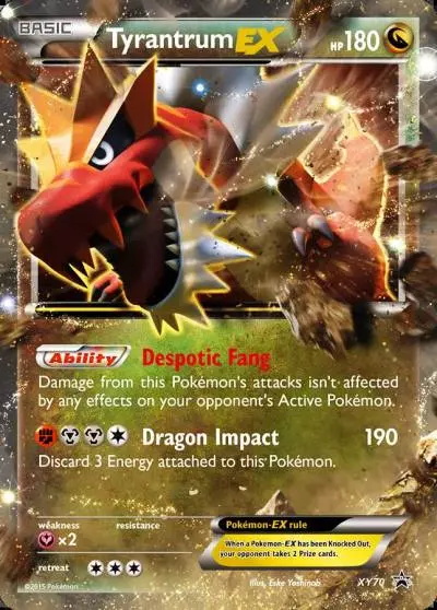 Tyrantrum-EX XY70/211 XY Black Star Promos Pokemon card