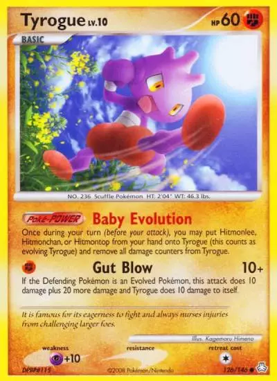 Tyrogue 126/146 Legends Awakened Pokemon card