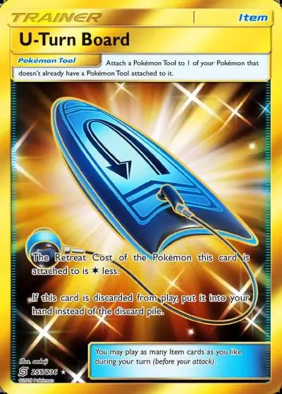 U-Turn Board 255/236 Unified Minds Pokemon card