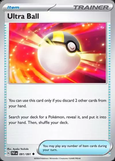 Ultra Ball 91/91 Paldean Fates Pokemon card