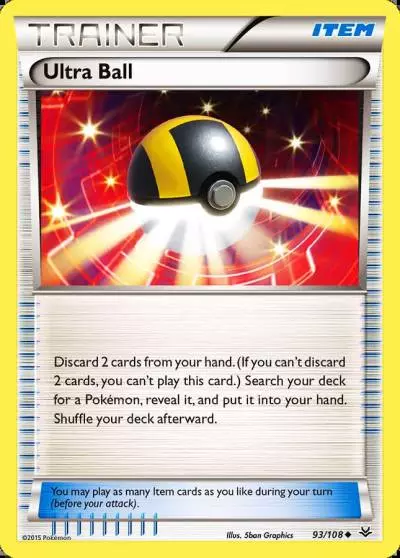 Ultra Ball 93/108 Roaring Skies Pokemon card