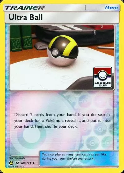 Ultra Ball 68a/73 Shining Legends Pokemon card