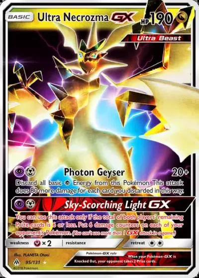 Ultra Necrozma-GX 95/131 Forbidden Light Pokemon card