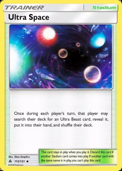 Ultra Space 115/131 Forbidden Light Pokemon card