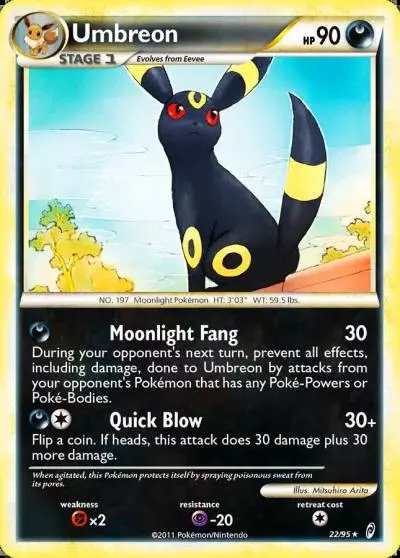 Umbreon 22/95 Call of Legends Pokemon card