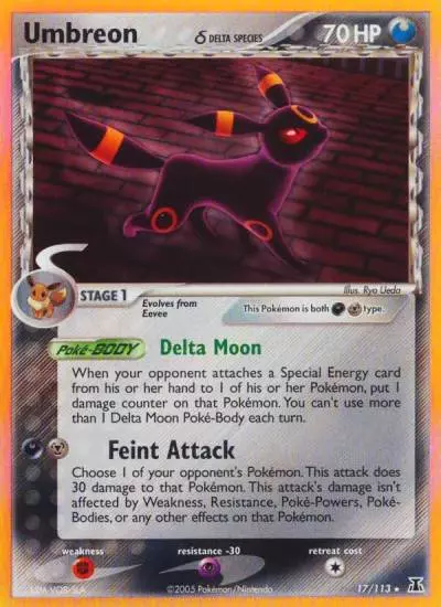 Umbreon δ 17/113 Delta Species Pokemon card