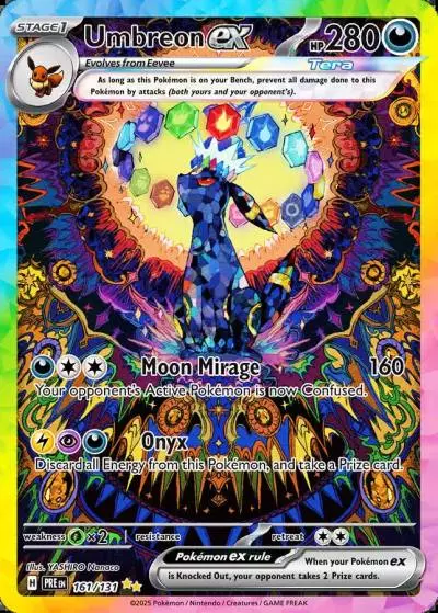 Umbreon ex 161/131 Prismatic Evolutions Pokemon card