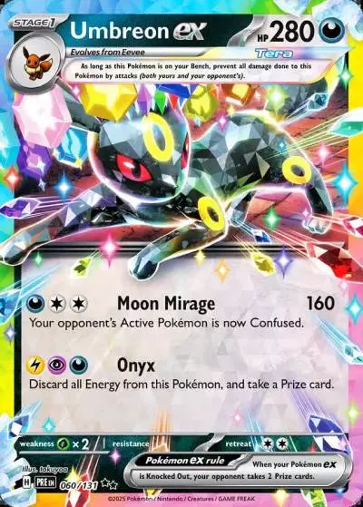 Umbreon ex 60/131 Prismatic Evolutions Pokemon card
