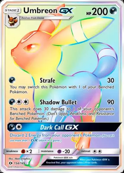 Umbreon-GX 154/149 Sun & Moon Pokemon card