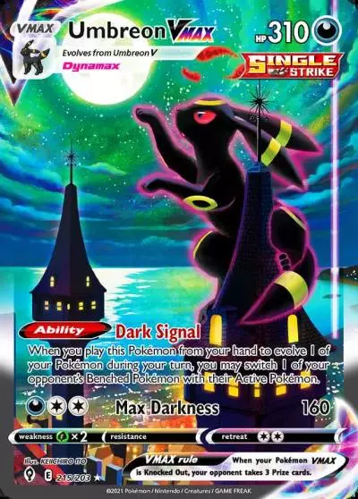 Umbreon VMAX 215/203 Evolving Skies Pokemon card