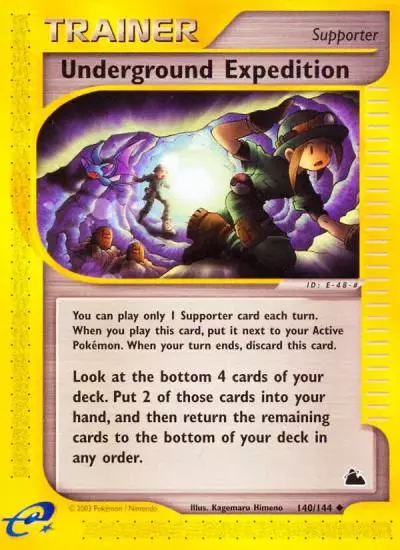 Underground Expedition 140/144 Skyridge Pokemon card