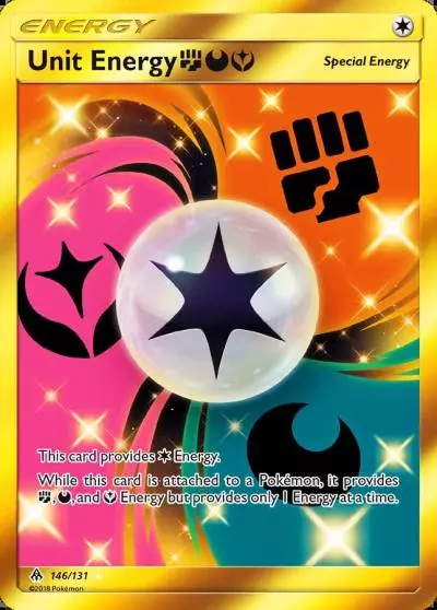 Unit Energy FightingDarknessFairy 146/131 Forbidden Light Pokemon card