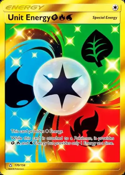 Unit Energy GrassFireWater 170/156 Ultra Prism Pokemon card
