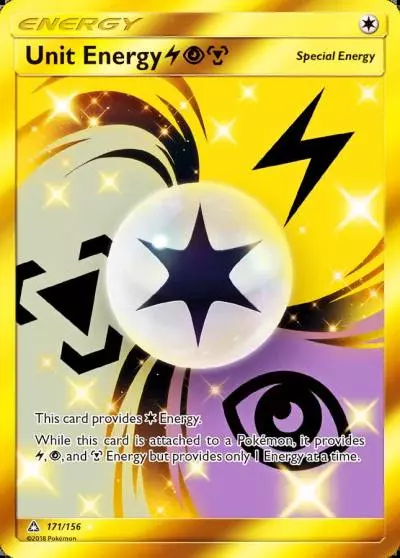 Unit Energy LightningPsychicMetal 171/156 Ultra Prism Pokemon card