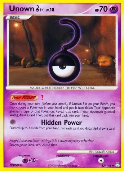 Unown [?] 82/146 Legends Awakened Pokemon card