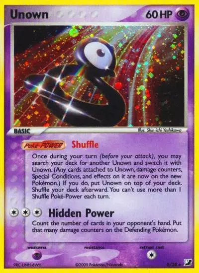 Unown B/115 Unseen Forces Pokemon card