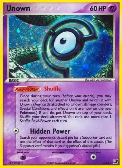 Unown C/115 Unseen Forces Pokemon card