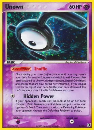 Unown E/115 Unseen Forces Pokemon card