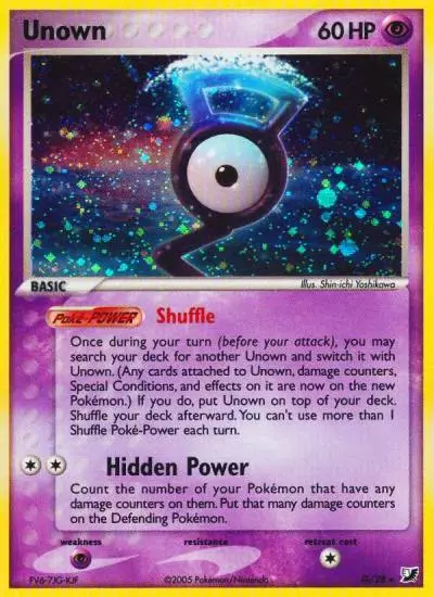 Unown G/115 Unseen Forces Pokemon card