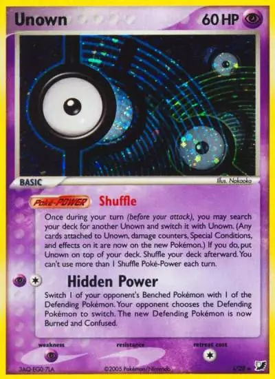 Unown I/115 Unseen Forces Pokemon card