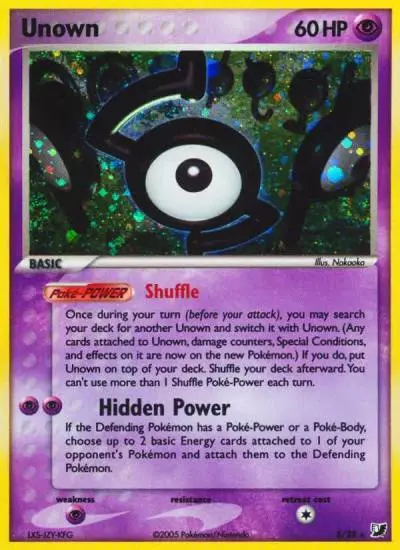 Unown S/115 Unseen Forces Pokemon card