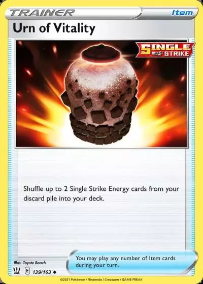 Urn of Vitality 139/163 Battle Styles Pokemon card