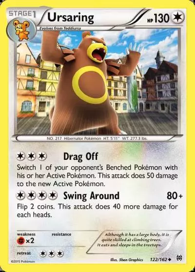 Ursaring 122/162 BREAKthrough Pokemon card