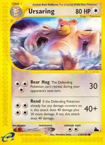 Ursaring 110/144 Skyridge Pokemon card