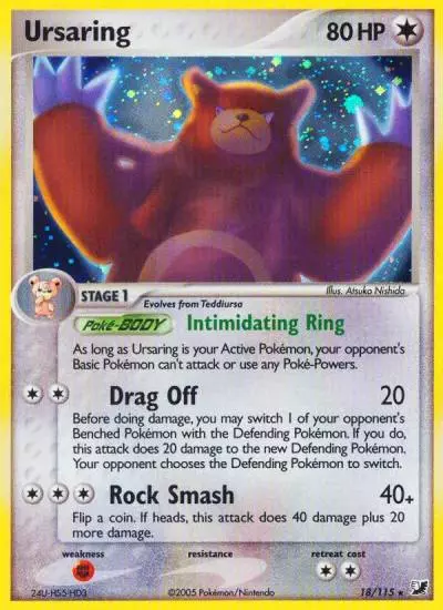 Ursaring 18/115 Unseen Forces Pokemon card