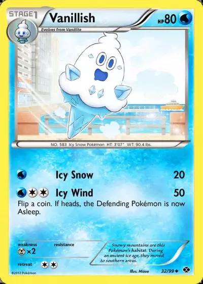Vanillish 32/99 Next Destinies Pokemon card
