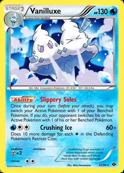 Vanilluxe 33/99 Next Destinies Pokemon card