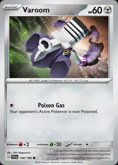 Varoom 140/198 Scarlet & Violet Pokemon card