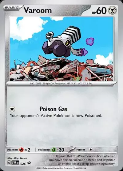 Varoom 26/165 Scarlet & Violet Black Star Promos Pokemon card