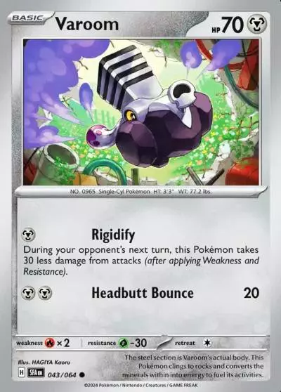 Varoom 43/64 Shrouded Fable Pokemon card
