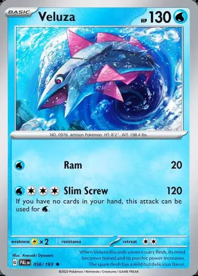 Veluza 56/193 Paldea Evolved Pokemon card
