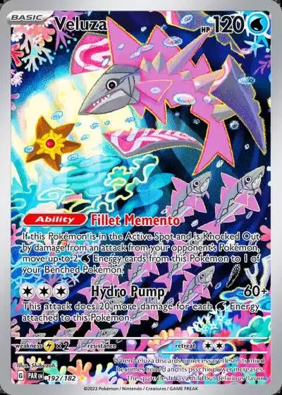 Veluza 192/182 Paradox Rift Pokemon card