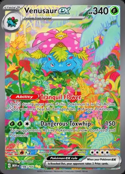 Venusaur ex 198/165 151 Pokemon card