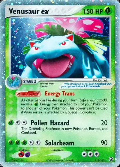 Venusaur ex 112/112 FireRed & LeafGreen Pokemon card